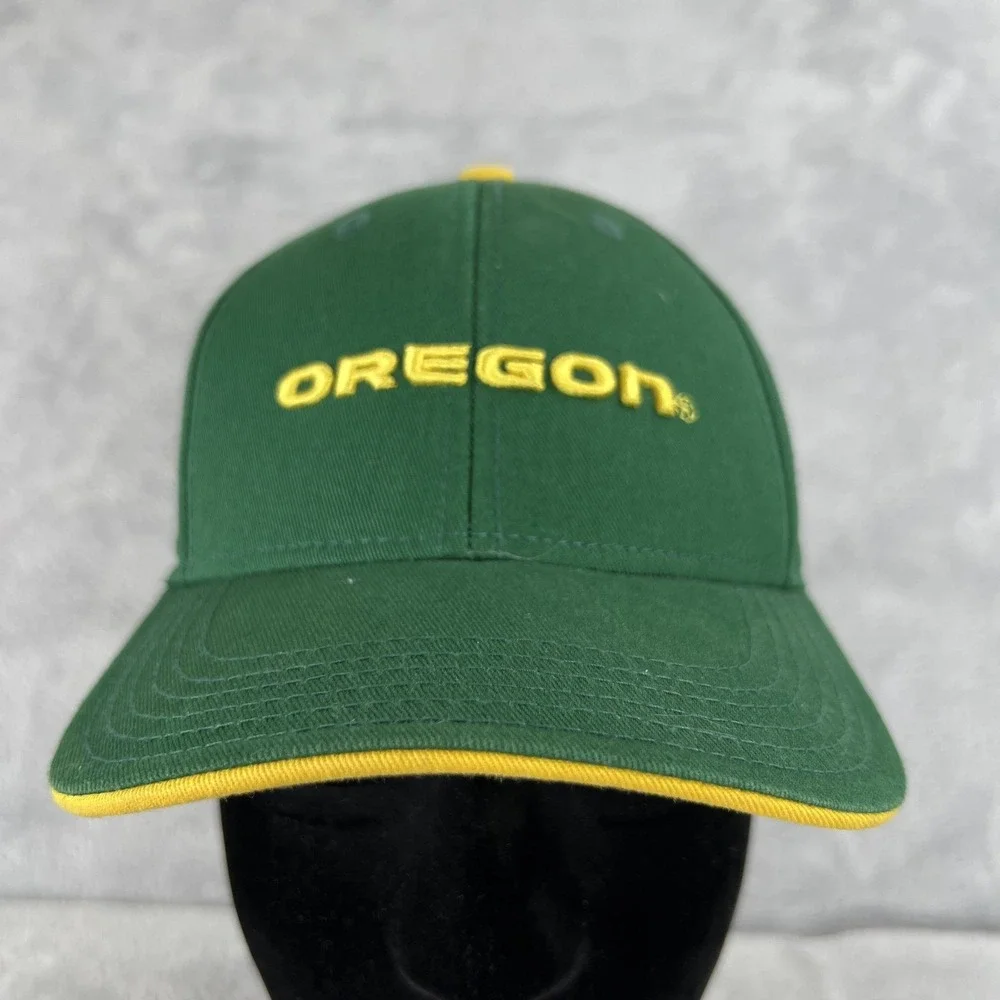 Gen 2 Oregon Ducks Embroidered Hat Youth Green Yellow NCAA Adjustable Kids Cap
